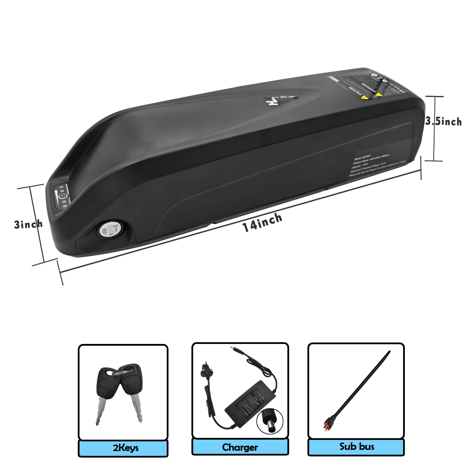 YOCLEZ 36V 8A/13AH Battery For Ebike Electric Bicycle Bettery in UK Stock