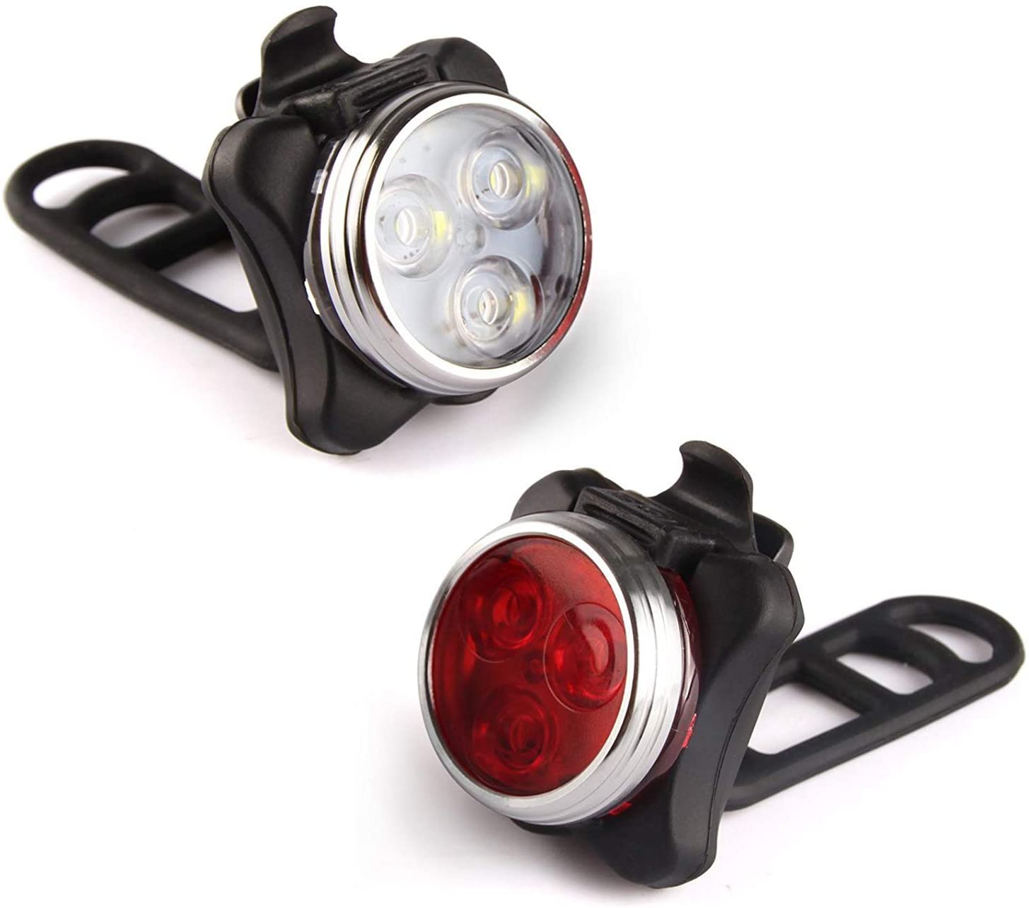 Rechargeable bicycle lights sale