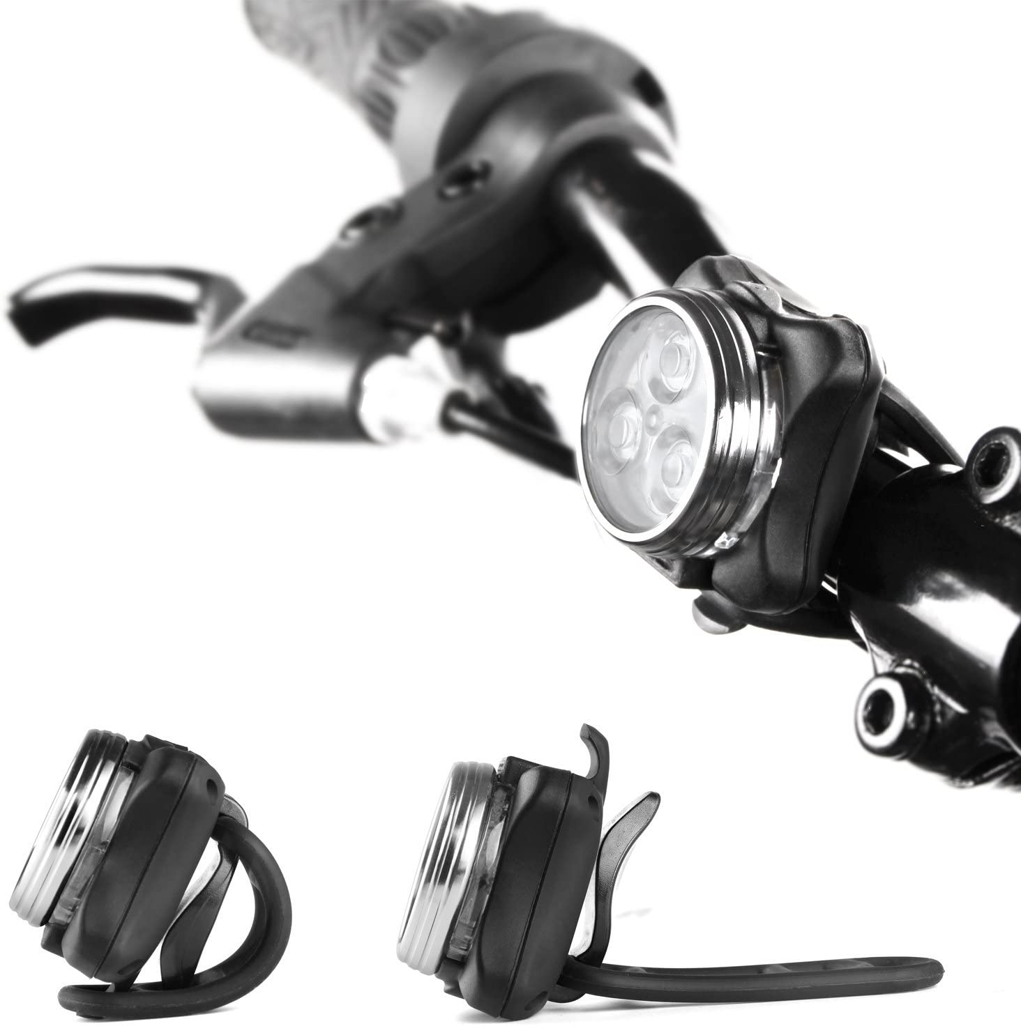 Ascher rechargeable cheap led bike lights